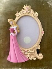 Disney Store Princess Aurora Sleeping Beauty Picture Frame 8.5 Inch Tags Pink picture