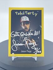 2023 Poké Party Jason Paige Pokémon Auto /100 Card Gotta Catch Em All picture