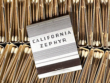 CALIFORNIA ZEPHYR Railroad Vintage Train Matches Full Box Of 50 Individual Books picture
