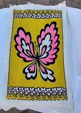 vintage 70s nwt cannon butterfly hand towel picture