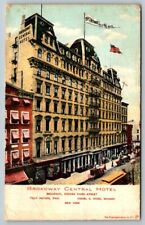 1908  Broadway Central Hotel   New York City   Postcard picture