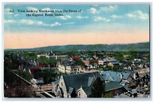Boise Idaho Postcard View Looking Northwest Dome Capitol Aerial View 1913 Posted picture