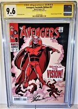 ROY THOMAS SIGNED AVENGERS 57 FACSIMILE-CGC SS 9.6-1ST APP. VISION  picture