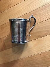Vintage Rogers Smith & Co 16 Sliver pated baby Cup bucket shape with handle 3