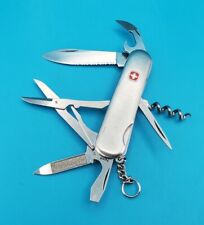 Wenger Serrated Traveler Swiss Army Knife Multi Tool Stainless Steel Scales picture