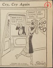 1935 Winnie Winkle The Breadwinner Comic Strip Cry Cry Again Chicago Tribune picture