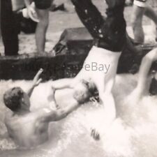 1950s US Navy Sailors Neptune Equator Crossing Party Hazing Ritual Photo #23 picture