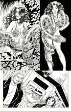CAVEWOMAN HUNT #1 ORIGINAL COMIC ART PAGE ROB DURHAM STUNNING MERIEM 2/3 SPLASH picture