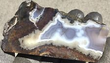 9.3 Oz Polished Moroccan Agate Ghost Seam Pseudomorph Display Piece picture