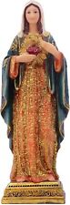 Virgin Mary Statue Sacred Heart Figure Resin Sculpture 11.25 inch Savior picture