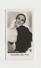 Dolores Del Rio 1933 Bridgewater Film Stars Small Trading Card - Series 2 #94 picture