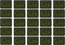 AK49 S SECURITY EMBROIDERY PATCH 3X2HOOK ON BACK OD GREEN/ BLACK picture