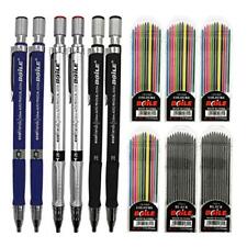JYsun 6pcs 2mm Mechanical Pencils with 4 Cases Color Lead Refills and 2 Cases... picture