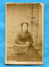 1862 CIVIL WAR PERIOD CDV OF SUSAN WARD TAKEN IN 1862 ON BACK NO BACK MARK picture