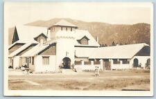 Postcard CA Bijou Lake Tahoe California c1935 New Dance Hall Auditorium RPPC A41 picture