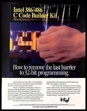 1991 Intel 386/486 C Code Builder Kit Development Tools PRINT AD Retro Computers picture