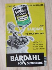 UNUSED Vintage BARDAHL OUTBOARD MOTOR OIL Advertising Sales Brochure MINT COND. picture