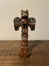Vintage Hand Carved Totem Pole “Legend of the Sun & Raven” 1980’s Patrick Seale picture