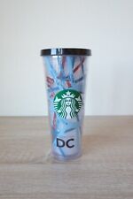 RARE Starbucks 2014 Washington DC Street Map 24oz Tumbler Cold Cup Acrylic picture