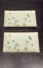 Pair Of Ceramic Japanese Sushi Dishes / Plates picture