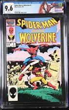 Spider-Man vs. Wolverine #1 CGC 9.6 Near Mint+ • Custom Label • Marvel 1987 picture