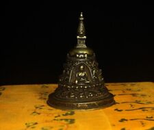 Wonderful Tibet 1800s Old Antique Buddhist Alloy Copper Four Buddha Stupa Pagoda picture