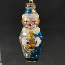 Vintage Christmas Mercury Glass Ornament Jester Clown Made in Taiwan 4.25