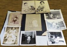 20 Real Photos & RPPC of Girls & Boys With Dolls Teddy Bears Toys 19th C-1950s picture
