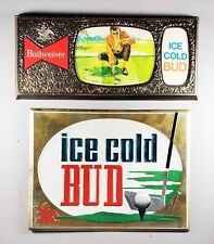 1970's golf beer signs - ANHEUSER BUSCH Ice Cold Bud - St Louis, MO Budweiser picture