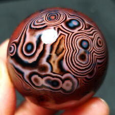 HOT 79.3G 38mm Natural Polished Banded Agate Crystal Ball Madagascar A717 picture