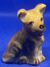 Vintage~70 Year Old~Genuine Bone China~1 1/2 Inch Puppy Dog~Made In Taiwan picture