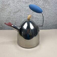 Vintage Michael Graves Stainless Steel Tea Kettle with Whistle Spout Teapot picture