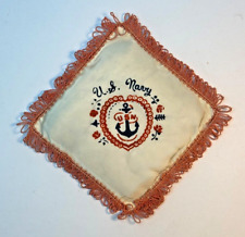 Vintage U.S. NAVY Small Souvenir UNITED STATES NAVY PILLOW PIN CUSHION picture