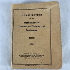 Constitution of the Brotherhood of Locomotive Fireman and Enginemen 1959 picture