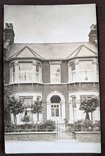 Vintage RPPC Real Photo Postcard Front View Of Home And Yard P1 picture