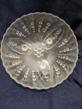 Vntage Anchor Hocking Frosted Oyster and Pearl Footed Bowl Depression Era  picture