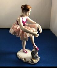 Wilhelm Rittirsch Dresden Figurine Ballerina Pink Tutu - Rare Find picture