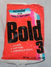 VTG BOLD 3 Laundry Detergent Single One Use Sample Size 3.2 Oz Sealed P&G picture