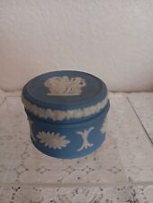 Vintage Wedgewood Blue Mini Trinket Box picture