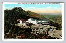 Mt Mansfield VT-Vermont, Summit House & Chin, Antique, Vintage Souvenir Postcard picture