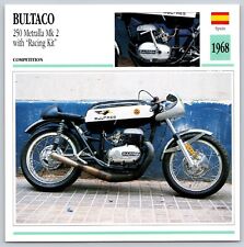 Bultaco 250 Metralla Mk 2 1968 Spain Edito Service Atlas Motorcycle Card picture
