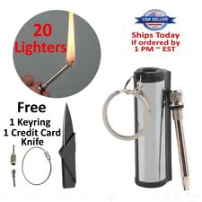 20X Waterproof Match Permanent Lighter Striker Fire Starter Emergency Survival  picture