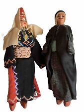Two Vintage dolls in handmade ethnic dress picture