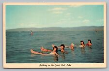 c1960s Great Salt Lake Utah Bathing Women Ladies Swimming Cap Postcard Vtg C10 picture