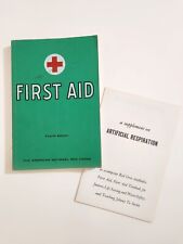 Vintage 1957 First Aid Book 4th Edition The American National Red Cross +Pamplet picture