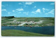 c1960s Lakeside Resort Located On Jamestown Reservoir Jamestown ND Cars Postcard picture