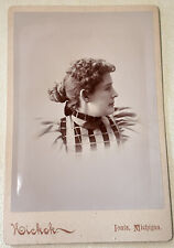 Antique Cabinet Card Photo Side Profile -Hickok- Ionia, Mich. picture