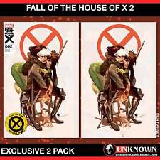 [2 PACK] FALL OF THE HOUSE OF X 2 UNKNOWN COMICS BEN HARVEY EXCLUSIVE VAR [FHX] picture
