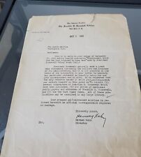 IMPORTANT LETTER CONCERNING ORIGIN OF NEW DEAL: 1948: HARMAN KAHN: SIGNED: F picture