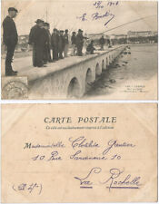 CPA postcard fish sport fishing Sur la Pêche aux Mulets CANNES 06 [612] picture